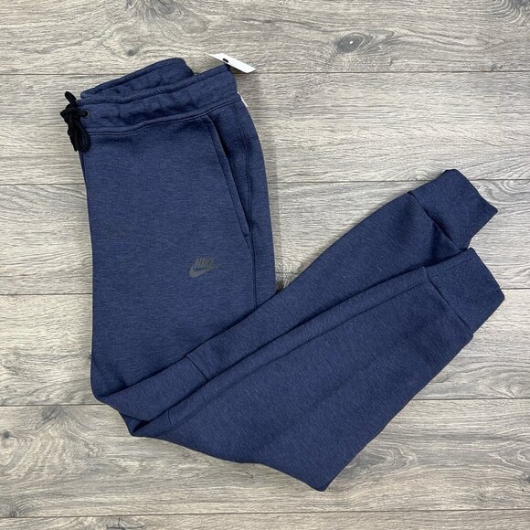 Nike Tech Fleece Slim Fit Jogger Sweatpants Size 2XL Mens Obsidian Heather Black - Picture 4 of 14
